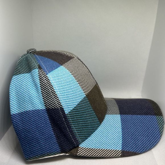 Plaid Women’s Adjustable Baseball Cap - Picture 3 of 5